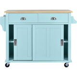 Kitchen Island Cart Mint Green