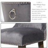 Victorian Dining Chair Button Tufted Armless Chair Upholstered Accent Chair