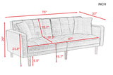 FUTON SLEEPER SOFA WITH 2 PILLOWS YELLOW FABRIC（same as W223S00033、W223S00584、W223S00993）