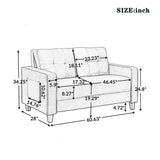 Orisfur. Comfortable Loveseat Modern Sofa Couch for Home Living Room (2-seat)