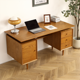 Oak Simple and Elegant Oak Writing Desk - Functional Office Desk