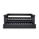 Daybed with Trundle Upholstered Tufted Sofa Bed