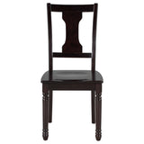 Classic Dining Set Wooden Table and 4 Chairs with Bench for Kitchen Dining Room