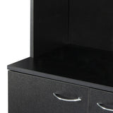 Tall Kitchen Cabinet, with 6-Doors, 1-Open Shelves and 1-Drawer