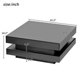 High Gloss Minimalist Design with plug-in 16-color LED Lights