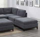 Grey Sectional 6pc Set Living Room Sectional Couch