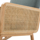 Trachin Rocking Chair with Rattan Arms