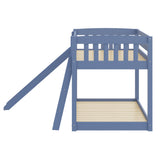 Bunk Bed Twin Over Twin with Slide & Ladder