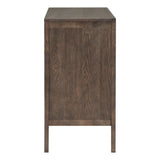 U-Style Storage Cabinet Sideboard Wooden Cabinet with 2 Metal handles and 2 Doors for Hallway, Entryway, Living Room, Bedroom