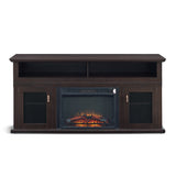 TV Stand for TVs up to 65" with Electric Fireplace