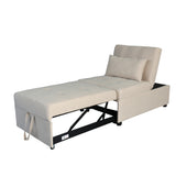 Folding Ottoman, Sofa Bed, Chair（Beige）