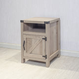 Nightstand, Rustic Oak End Table Side Table