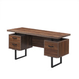 Home Office Computer Desk with Drawers/Hanging Letter-size Files