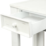 TREXM Console Table for Entryway Hallway Sofa Table with Storage Drawers and Bottom Shelf ( Antique White)