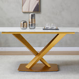 White Dining table with 6 Chairs
