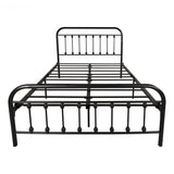 Full Victorian Vintage Style Platform Metal Bed Frame