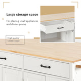 White Kitchen Island Cart