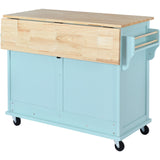 Kitchen Island Cart Mint Green