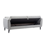 Orisfur. Modern Convertible Folding Futon Sofa Bed with Storage Box for Compact Living Space, Apartment, Dorm