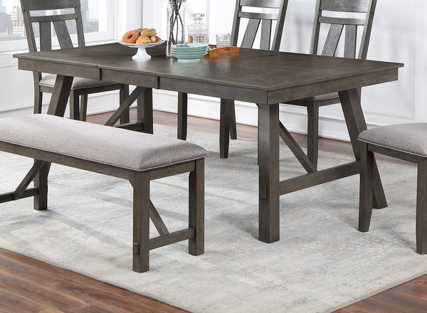 Dining Room Furniture Dining Table Rich Dark Brown Finish Table