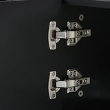 U-Can Modern TV Stand with 5 Champagne legs - Durable, stylish, spacious, versatile storage TVS up to 77" (Black)