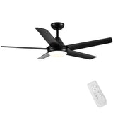 48 In Intergrated LED Ceiling Fan Lighting with Black ABS Blade