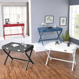 White Computer Desk with Storage, Sturdy Table for home office