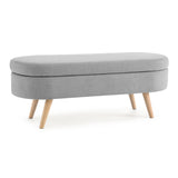 Ottoman Oval Storage Bench