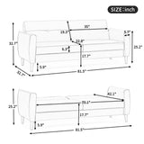 Grey Modern flat  Sofa Bed with Storage Box for Compact Living Space