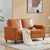 Orisfur. Modern Style Loveseat PU Leather Upholstered Couch Furniture for Home or Office (Loveseat)