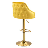 COOLMORE  Bar Stools with Back and Footrest Counter Height Dining Chairs
