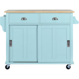 Kitchen Island Cart Mint Green