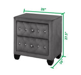 Queen 4 Piece Tufted Storage Bedroom Set