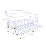 Metal Frame Daybed with trundle