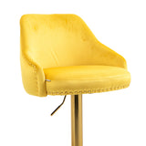 COOLMORE  Bar Stools with Back and Footrest Counter Height Dining Chairs