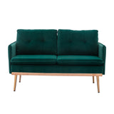 COOLMORE  Velvet  Sofa , Accent sofa .loveseat sofa with Stainless feet