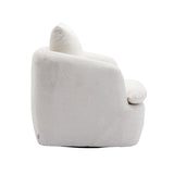 COOLMORE Swivel Barrel Chair, Comfy Round Accent Sofa Chair for Living Room, 360 Degree Swivel