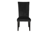 7-piece Dining Table Set with 1 Faux Marble Dining Rectangular Table and 6 Upholstered-Seat Chairs ,for Dining room and Living Room ,Black