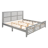 King Platform bed with open horizontal strip look