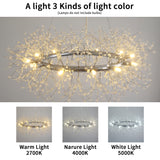 Modern American round crystal chandelier -12 bulbs