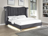 Queen Grey Bedroom Set Made With Wood