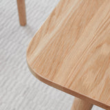 Natural solid oak telescopic table