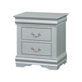 ACME Louis Philippe Nightstand in Platinum
