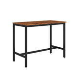 Bar Table Set with 4 Bar stools PU Soft seat with backrest
