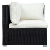 Patio Furniture Sets, 8-Piece Patio Wicker Corner Sofa with Cushions, Ottoman and Coffee Table