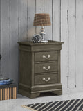 Glory Furniture Louis Phillipe G3105-3N 3 Drawer Nightstand , Gray