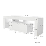 Entertainment TV Stand, Large TV Stand TV Base Stand with LED Light TV Cabinet.