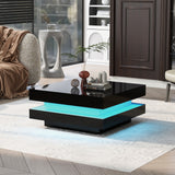 High Gloss Minimalist Design with plug-in 16-color LED Lights