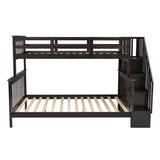 Stairway Twin-Over-Full Bunk Bed with Storage