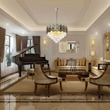 Modern American pendant diamond crystal chandelier -8 bulbs